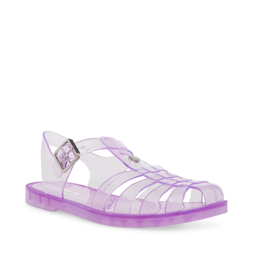 Purple Steve Madden Bryn Women's Flat Sandals | DJEHO6928