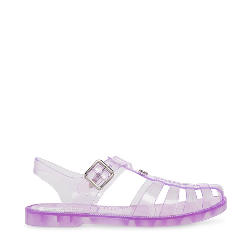 Purple Steve Madden Bryn Women\'s Flat Sandals | DJEHO6928