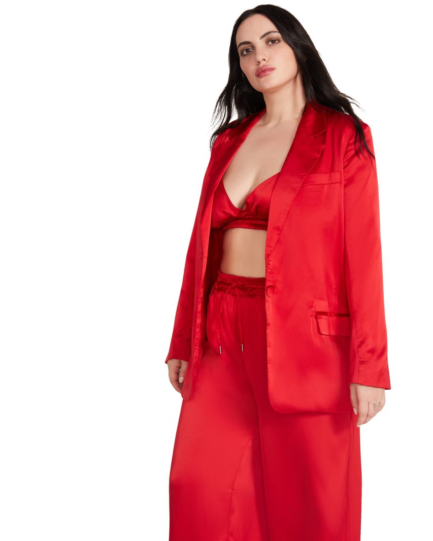 Red Steve Madden Audrey Women's Jackets | PZVTR0456