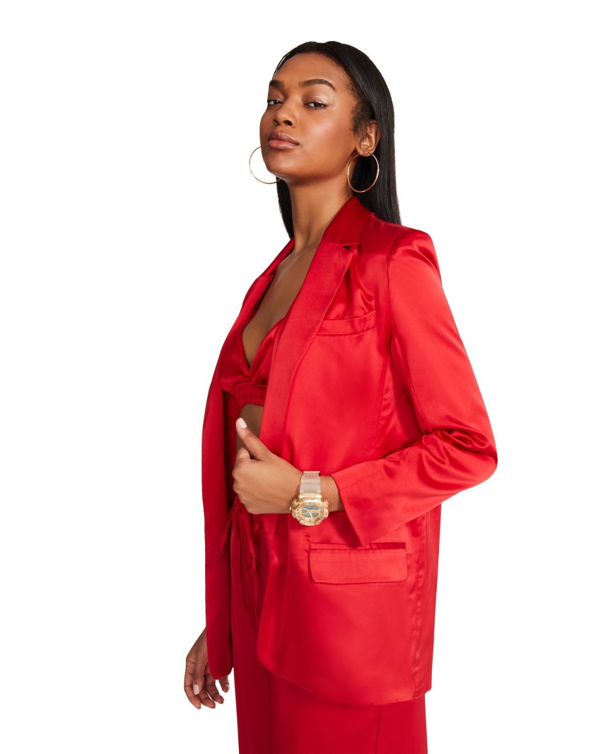 Red Steve Madden Audrey Women's Jackets | PZVTR0456