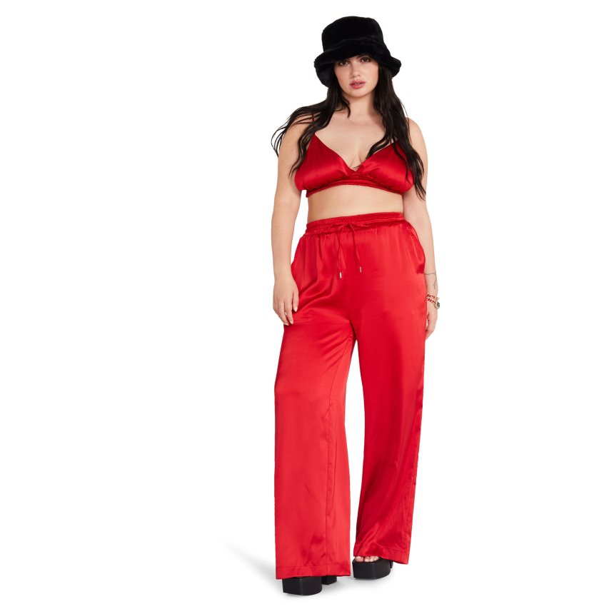 Red Steve Madden Dorian Women\'s Pants | IASHC1936