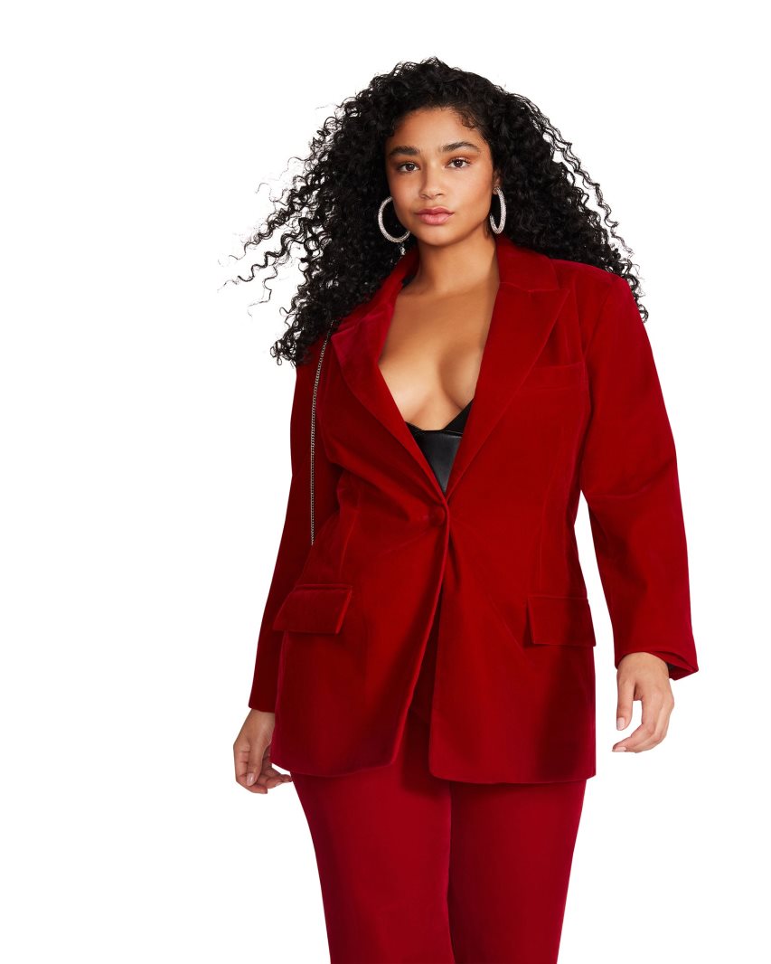 Red Steve Madden Harlow Women's Blazers | LVYNW2415