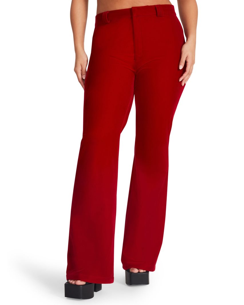 Red Steve Madden Harlow Women's Pants | YINRB3256