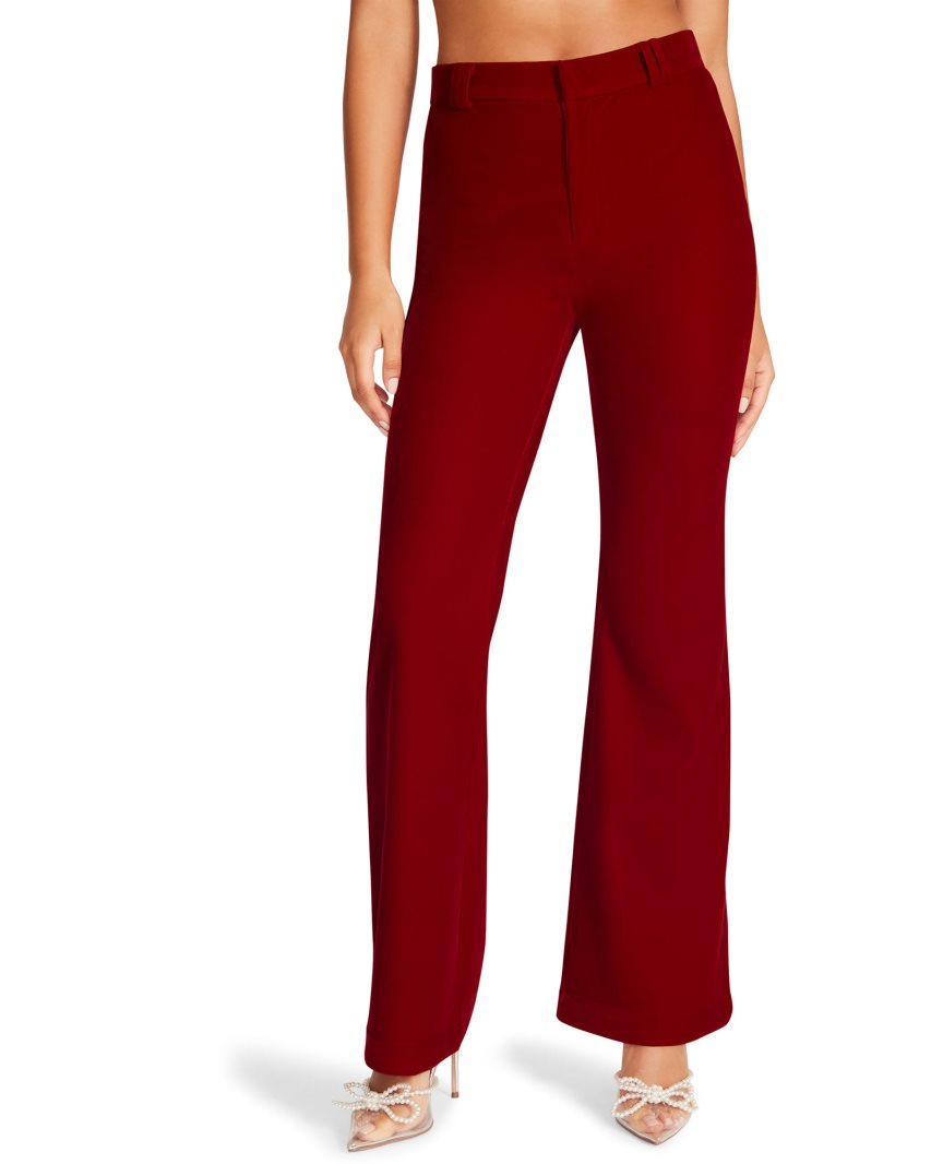 Red Steve Madden Harlow Women's Pants | YINRB3256