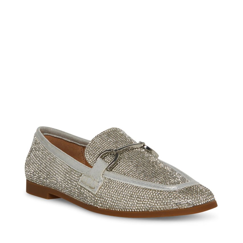 Silver Steve Madden Carrine-r Women's Loafers | JNPXD7185