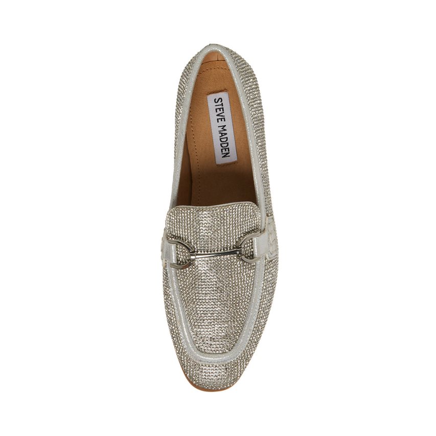 Silver Steve Madden Carrine-r Women's Loafers | JNPXD7185