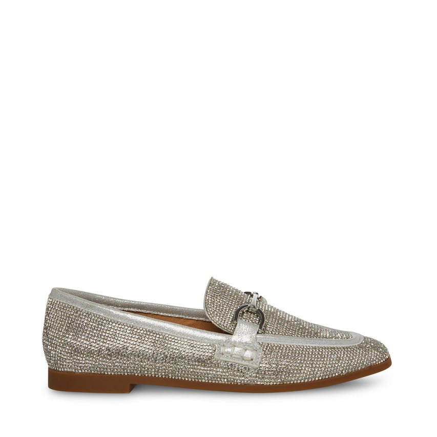 Silver Steve Madden Carrine-r Women\'s Loafers | JNPXD7185