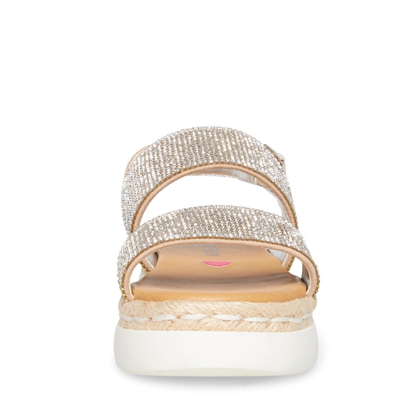 Silver Steve Madden Jaliana Kids' Platform Sandals | DVZBX3642