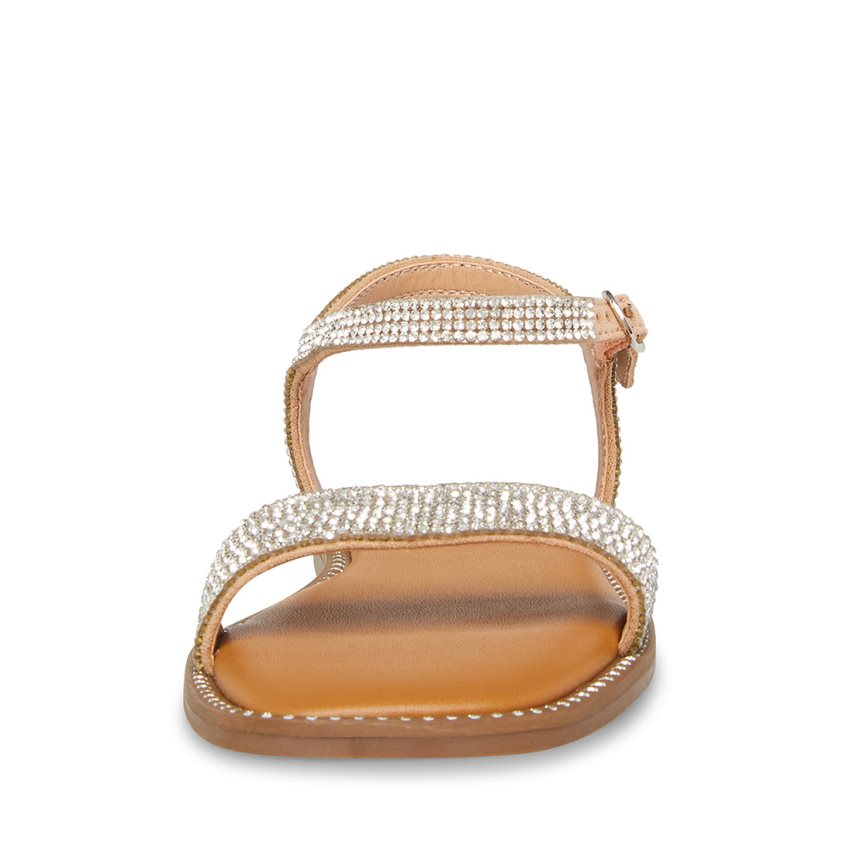 Silver Steve Madden Jnishar Kids' Flat Sandals | BPCKA6829