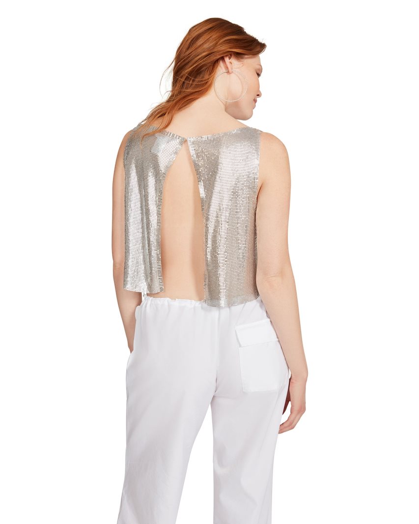 Silver Steve Madden Salina Women's Tops | DUGON4139