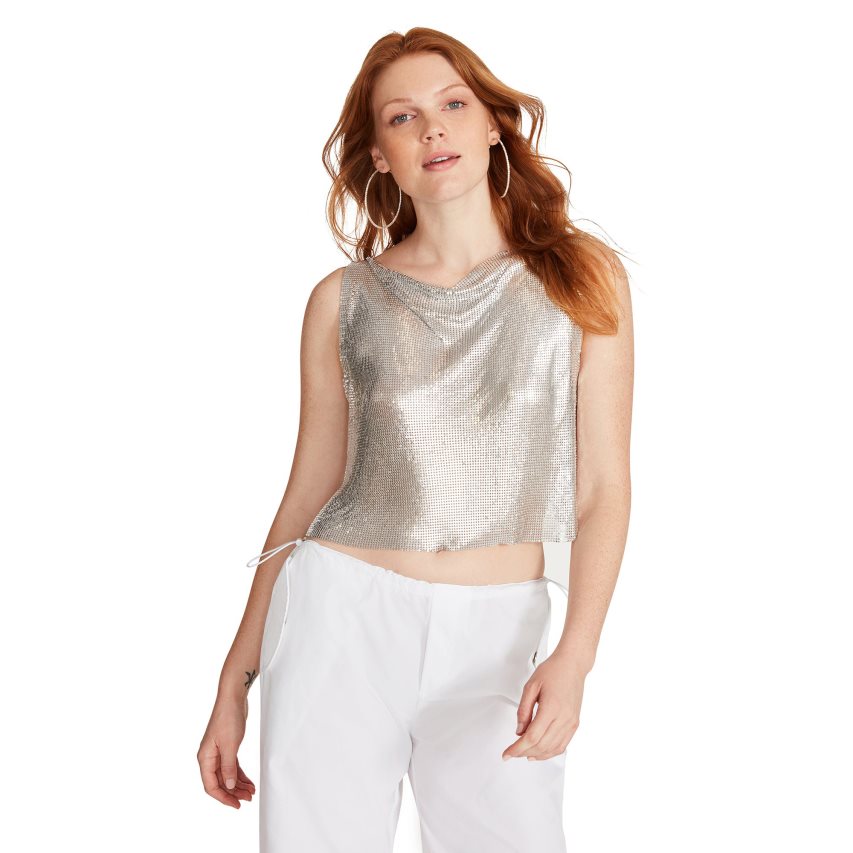 Silver Steve Madden Salina Women\'s Tops | DUGON4139