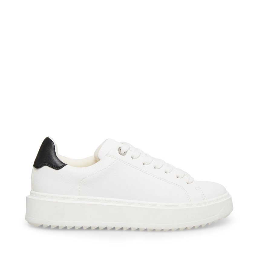 White Steve Madden Catcher Women\'s Sneakers | RGSDH4302