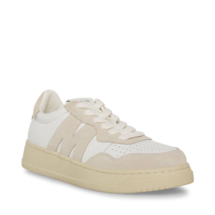 White Steve Madden Jazz Women's Sneakers | XGZAI2570