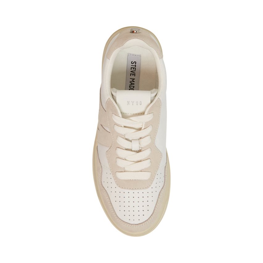 White Steve Madden Jazz Women's Sneakers | XGZAI2570