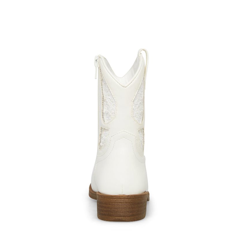 White Steve Madden Jhayward Kids' Ankle Boots | JBNDF3157