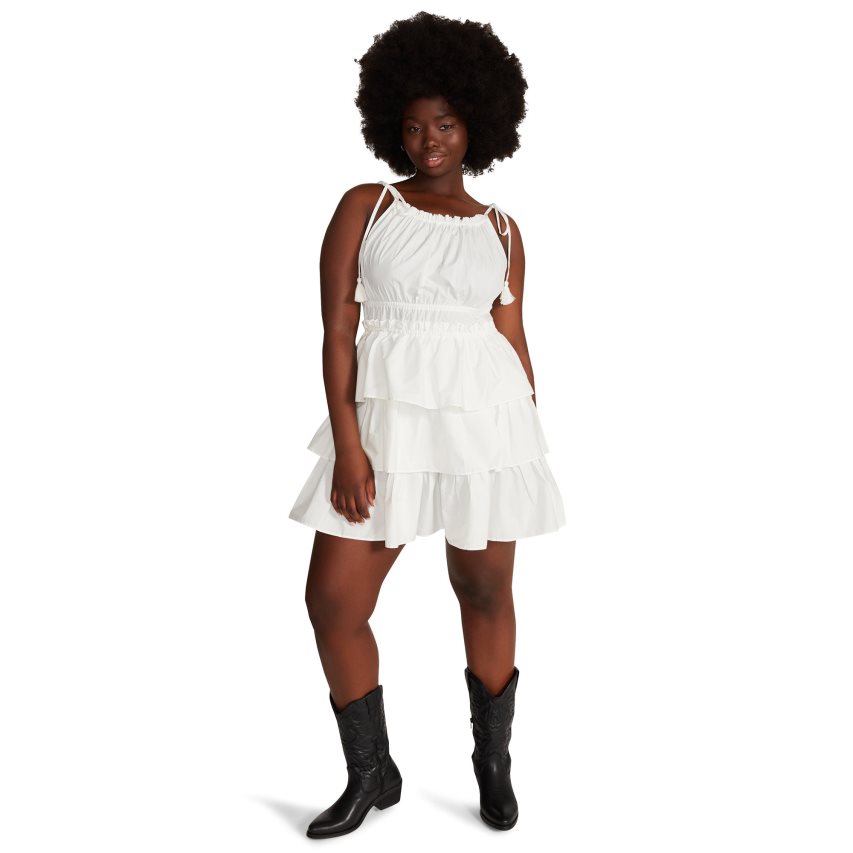 White Steve Madden Mireya Mini Women\'s Dress | WFIZV9528