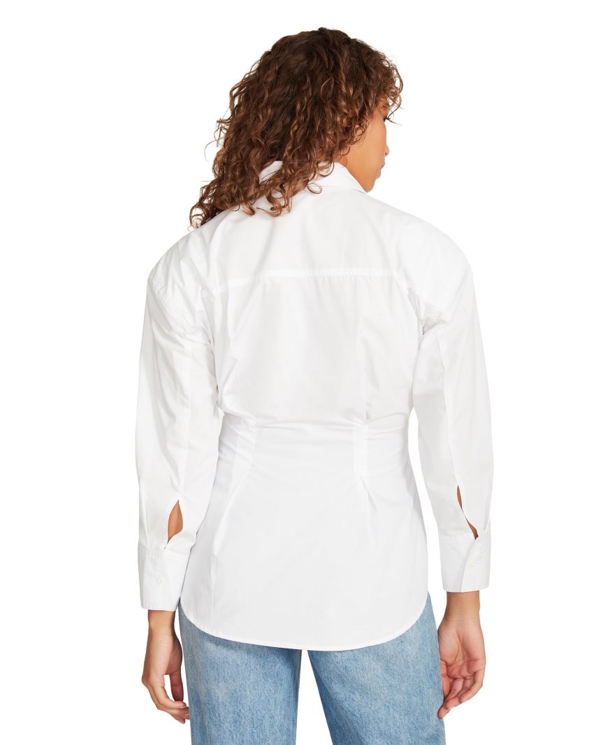 White Steve Madden Nadia Women's Shirts | X12JRL8937