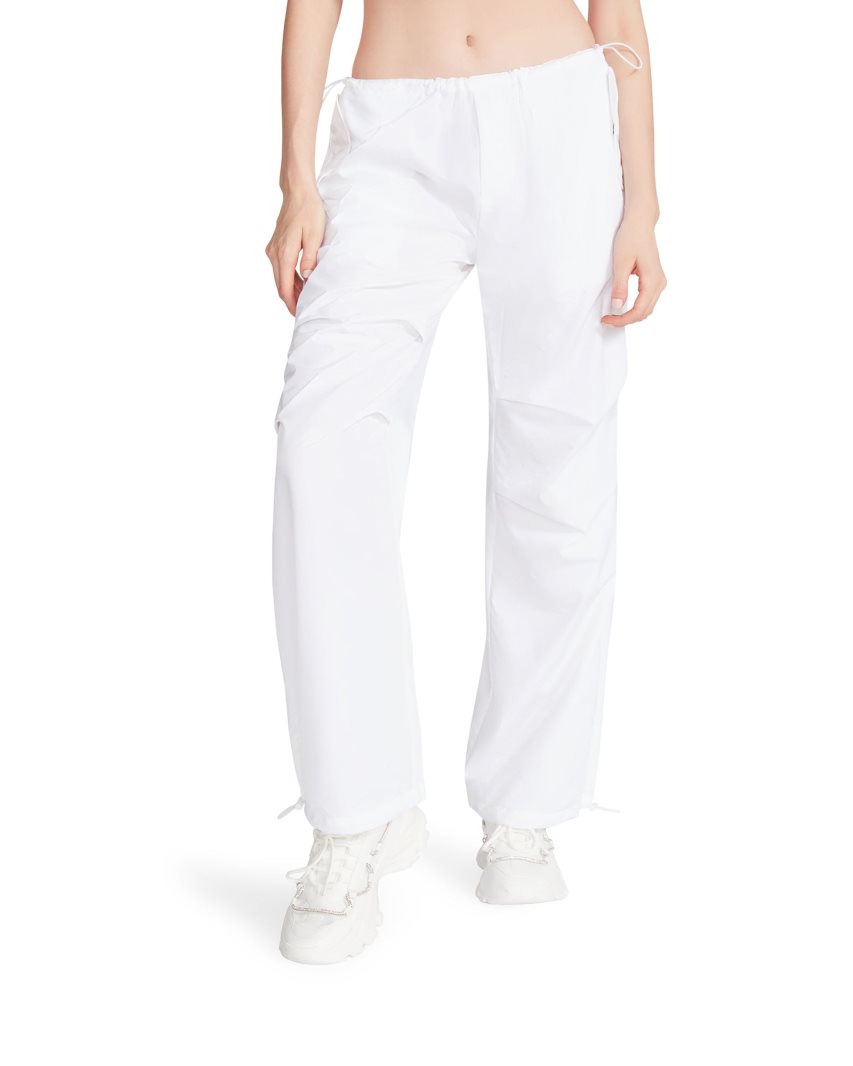 White Steve Madden Pia Parachute Women's Pants | DHFUE1896