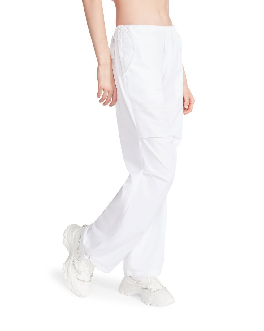 White Steve Madden Pia Parachute Women's Pants | DHFUE1896