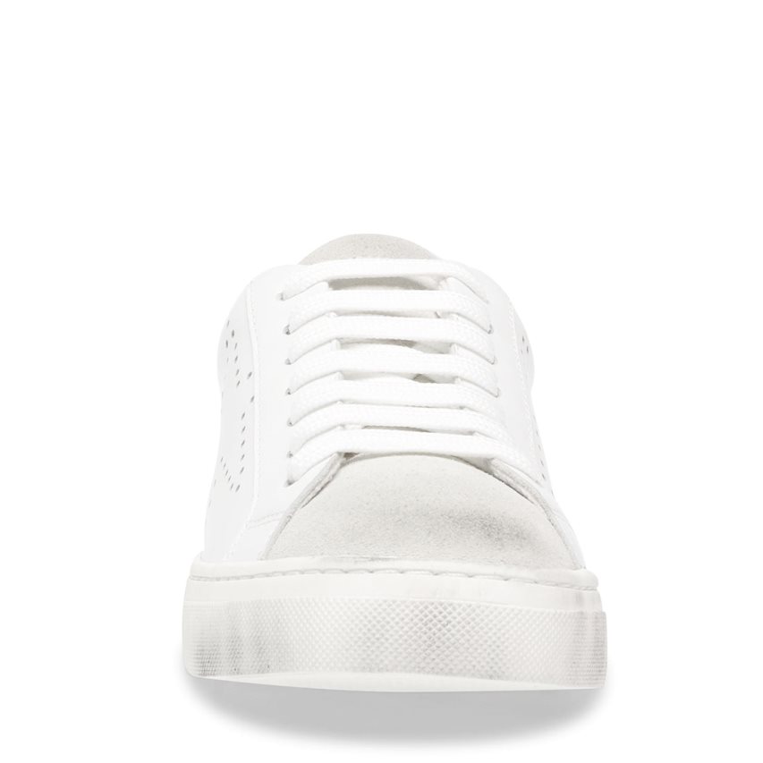 White Steve Madden Rezza Women's Sneakers | VXJUP5863