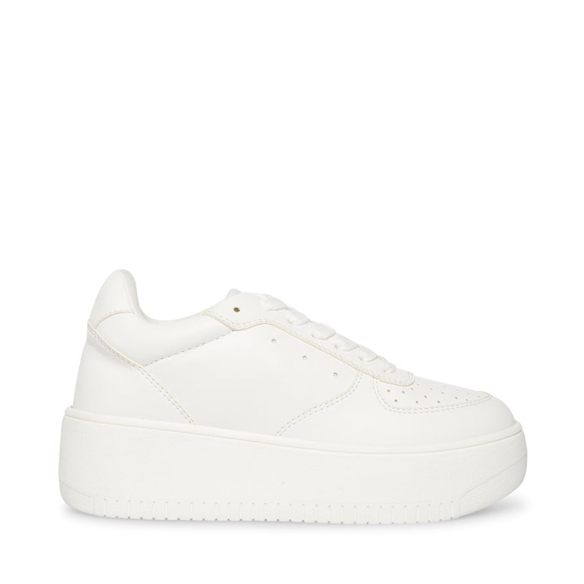 White Steve Madden Rocket Women\'s Platform Shoes | TFPIL7214