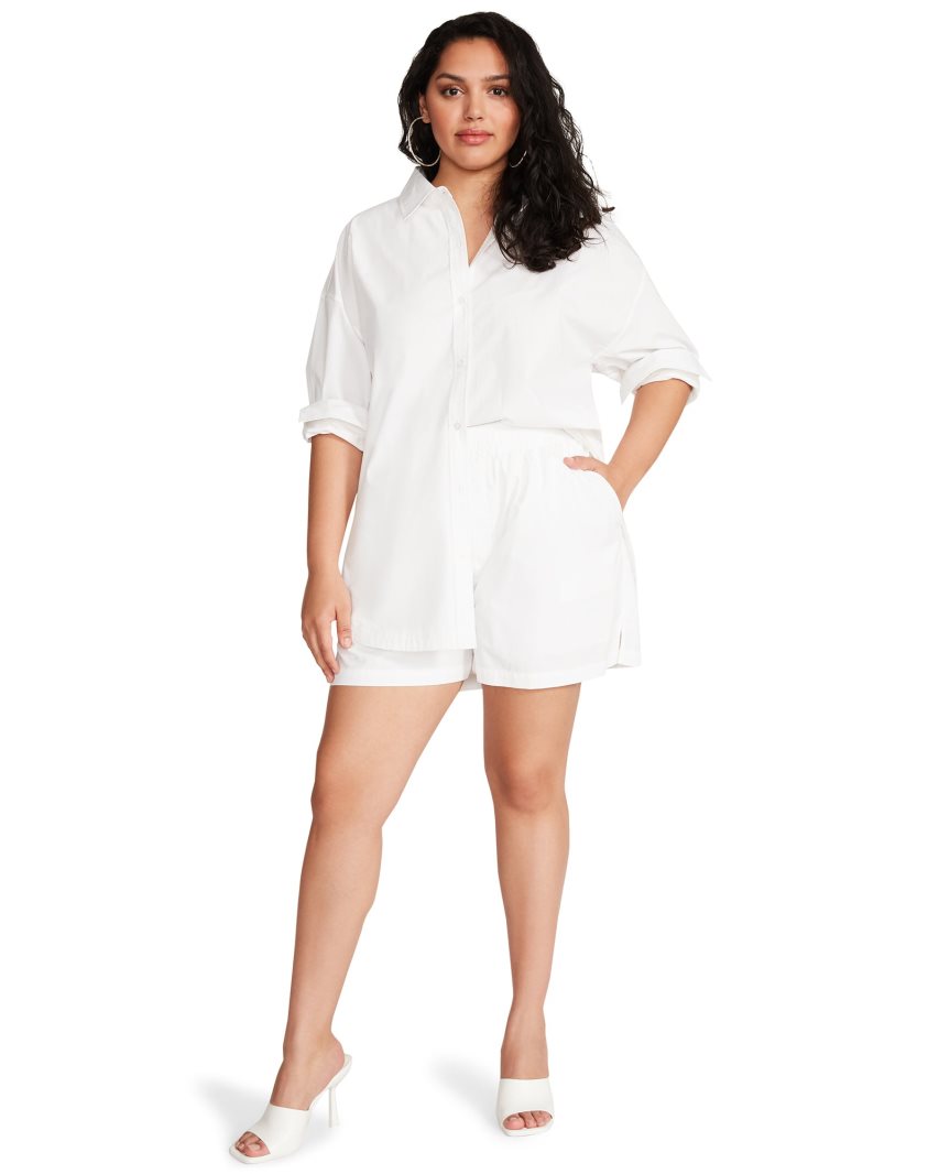 White Steve Madden Tish Women's Shorts | FDVNK9702