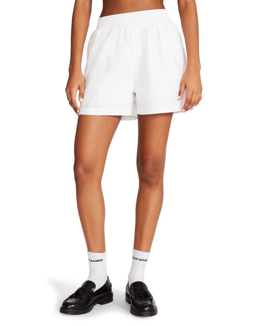 White Steve Madden Tish Women's Shorts | FDVNK9702