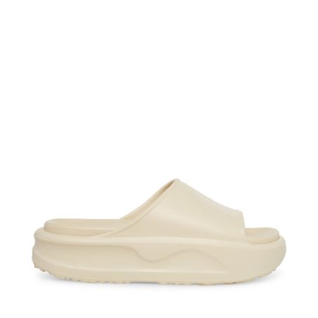 Beige Steve Madden Jazzie Women's Slides | ODHUE3601