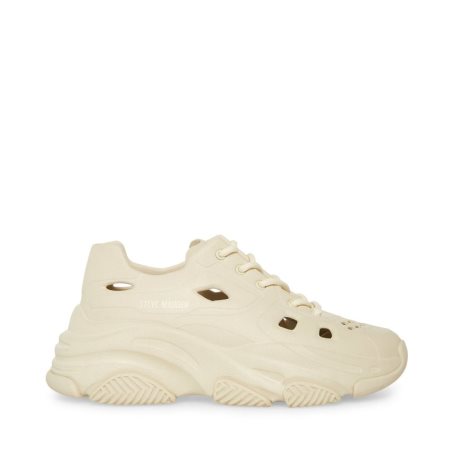 Beige Steve Madden Possessive Marble Women's Sneakers | MSWIV7094