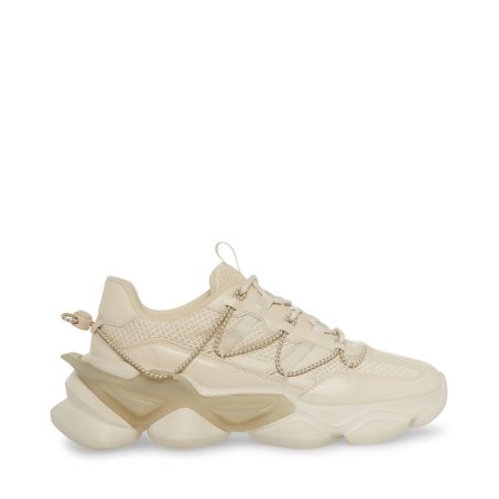 Beige Steve Madden Storm Men's Sneakers | SELHJ0486