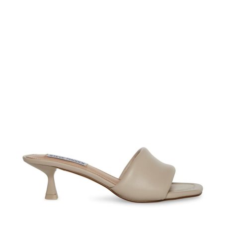 Beige Steve Madden Syrah Women's Mules | BONMR5384