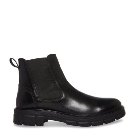 Black Steve Madden Adonis Leather Men's Chelsea Boots | PGLAI2487