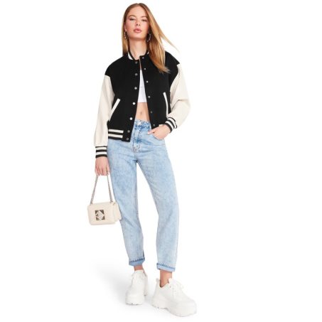 Black Steve Madden Alexandra Women's Jackets | TFHGN5807