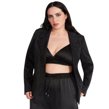 Black Steve Madden Aya Women's Jackets | RYAEK7425