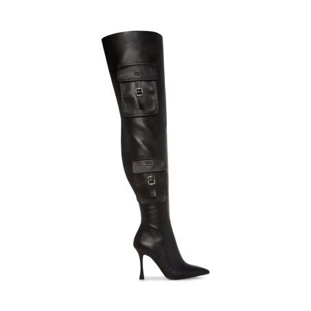 Black Steve Madden Brittany Women's Knee-high Boots | NALTD1569