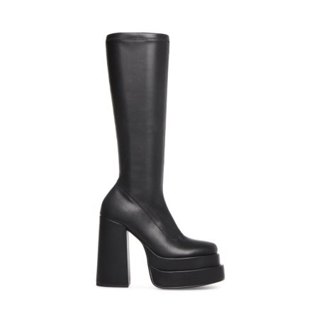 Black Steve Madden Cypress Women's Knee-high Boots | TBEXK0792