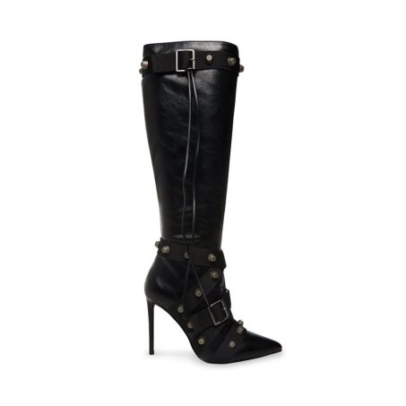 Black Steve Madden Fink Women's High Boots | ZNDHL2043