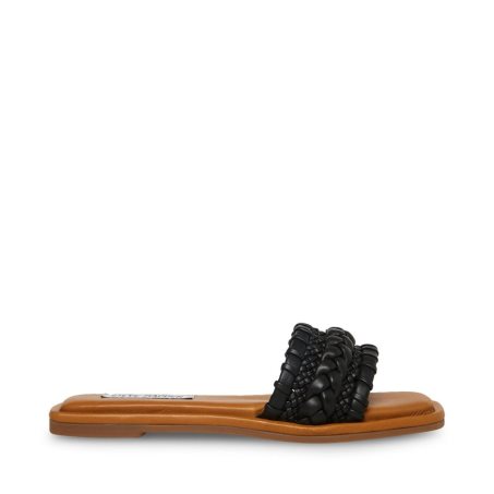 Black Steve Madden Genevie Women's Slides | IFUXN8246