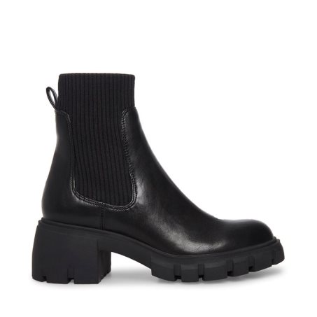 Black Steve Madden Hutch Women's Ankle Boots | VA12GH8769