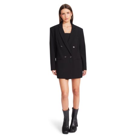 Black Steve Madden Isabella Women's Blazers | HUPIB8570