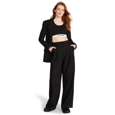 Black Steve Madden Isabella Women's Pants | TGV12C2086