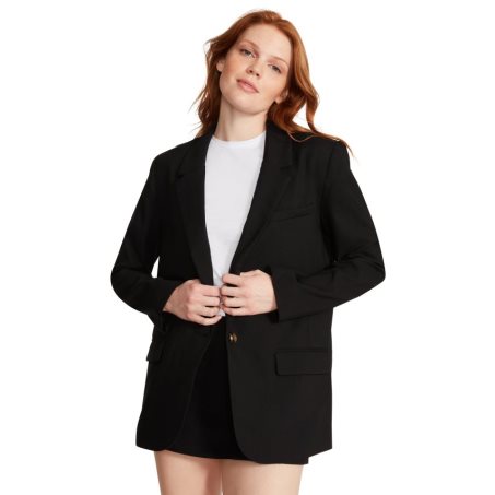 Black Steve Madden Kaira Women's Blazers | DOLIU2864