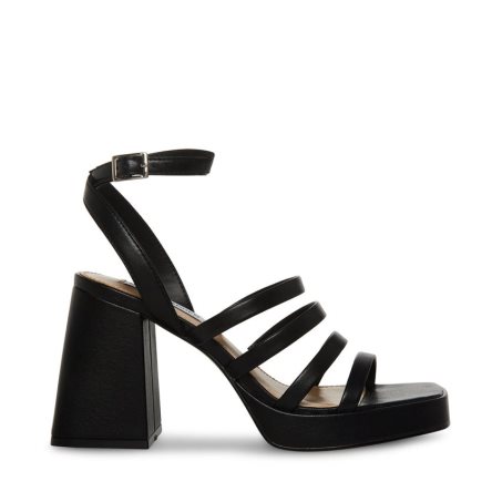 Black Steve Madden Marilyn Women's Heels Sandals | KCDSU2839