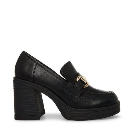 Black Steve Madden Nicole Women's Platform Shoes | PZXUM2861