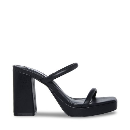 Black Steve Madden Polly Women's Heels Sandals | APCFI7210