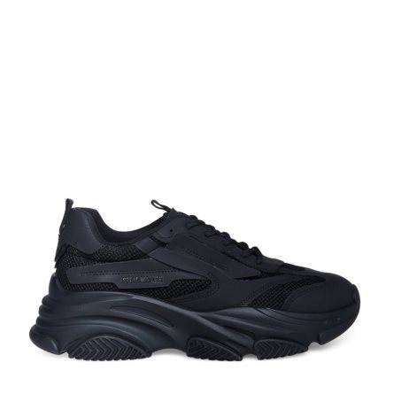 Black Steve Madden Possess Men's Sneakers | YIJTH2560