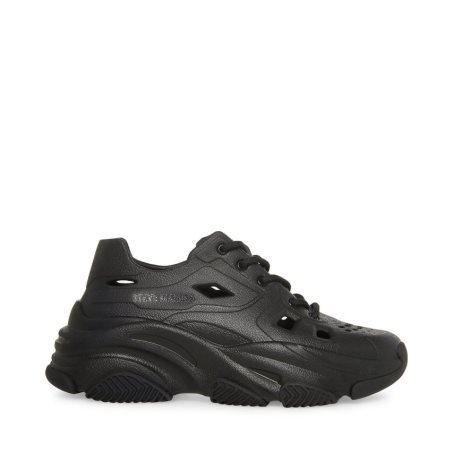 Black Steve Madden Possessive Onyx Women's Sneakers | JRLKS5276