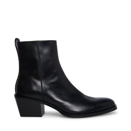 Black Steve Madden Richie Leather Men's Ankle Boots | VLZCJ3706