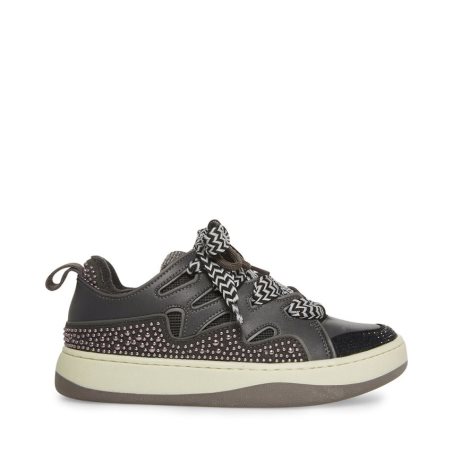 Black Steve Madden Roaring Women's Sneakers | WOLDY2189