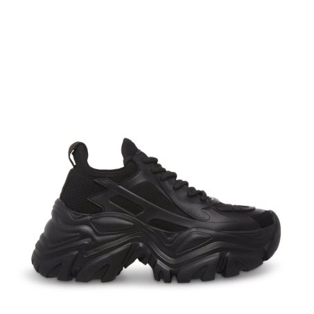 Black Steve Madden Thunder Women's Sneakers | PBKCE2693